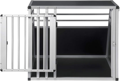EUGAD Aluminum Dog Transport Box for Car Travel - Secure, Durable, and Easy-Clean
