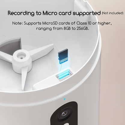 Faroro 4L Automatic Cat Feeder with 3MP Night‑Vision Camera