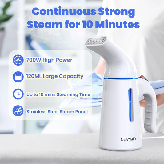 OLAYMEY GY169 Portable Garment Steamer – Fast Wrinkle Removal