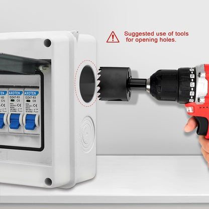 AXOTEN IP65 Surface Mount Fuse Box, 5 Modules, 40A