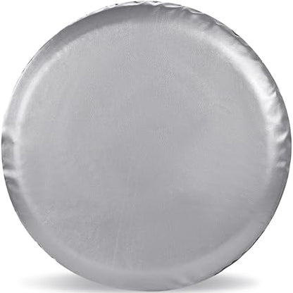 TireCover Spare Tire Cover Silver Waterproof PVC