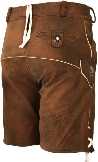 Traditional Kids Leather Lederhosen with Belt by Jakob Braun