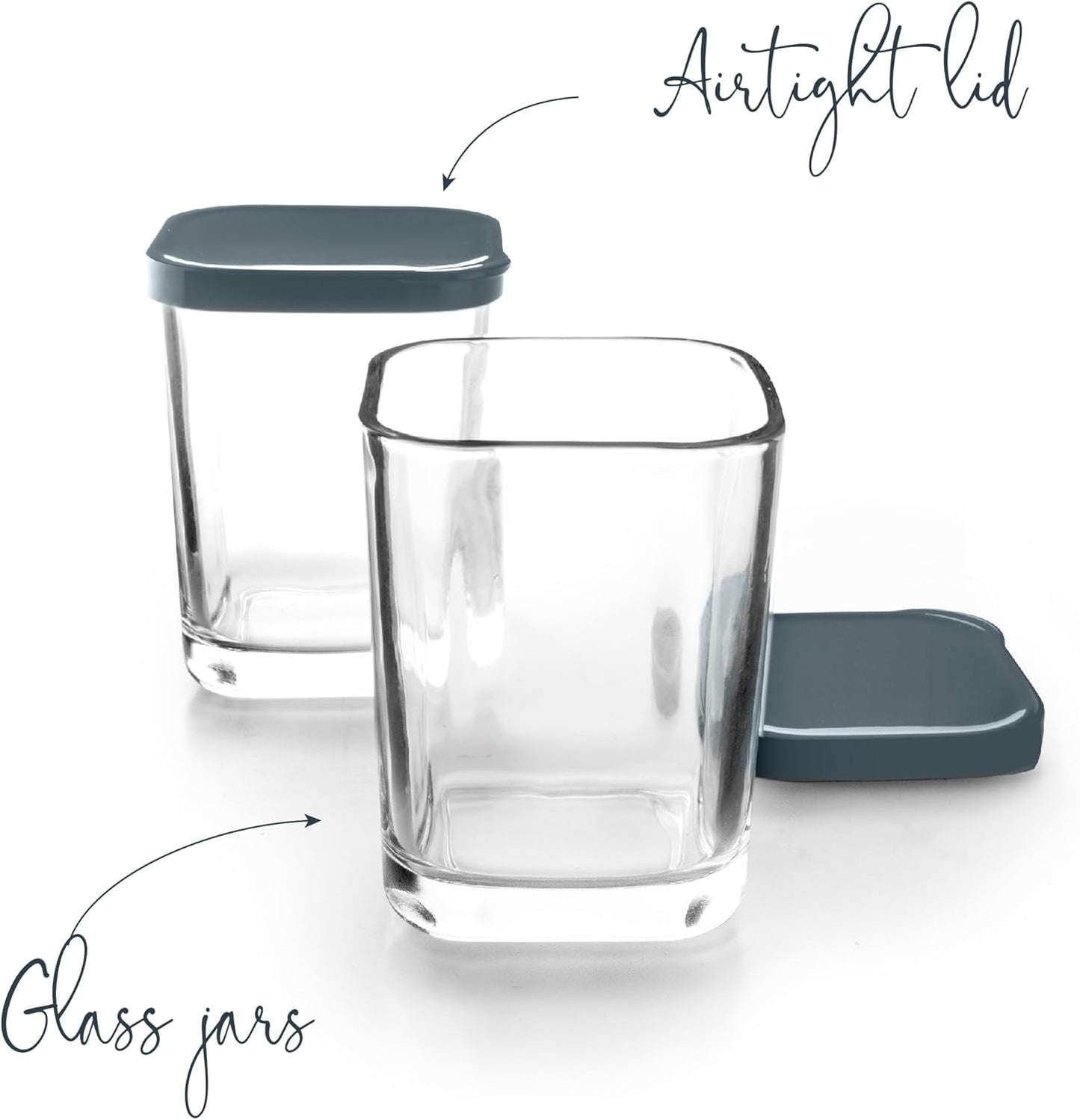 Lacor - 69438 - Yoghurt Maker, Clear Glass, 9 Pieces, Dishwasher Safe, BPA-Free, Capacity: 170 ml