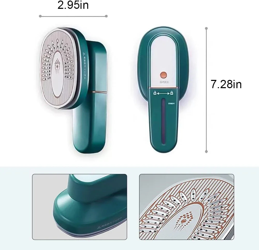 Suofeer Mini Travel Steam Iron with Ceramic Soleplate Dark Green - Gomix Brands Outlet