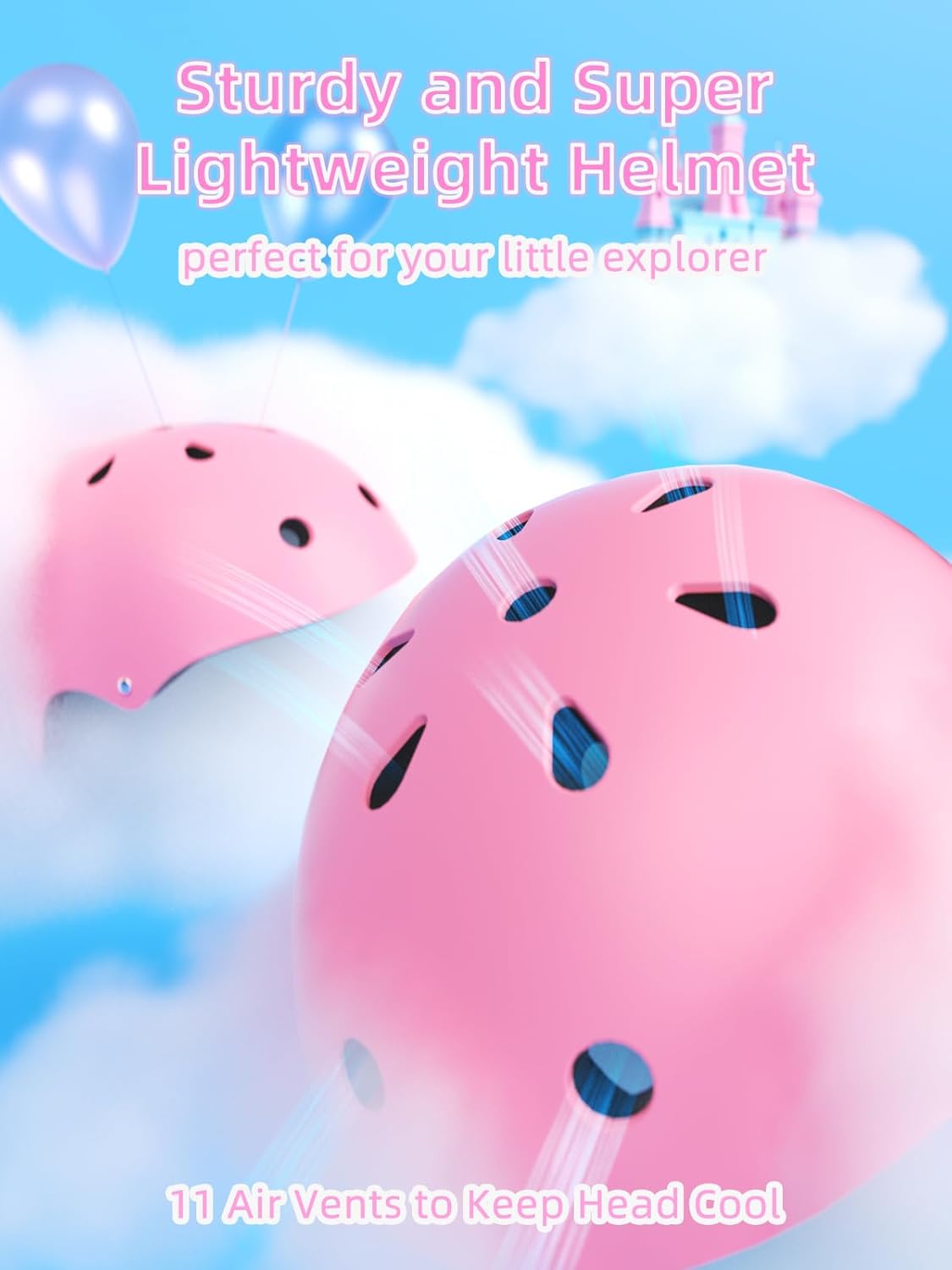 XJD Adjustable Lightweight Toddler Kids Bike Helmet, Cycling Safety Gear Ages 1-5