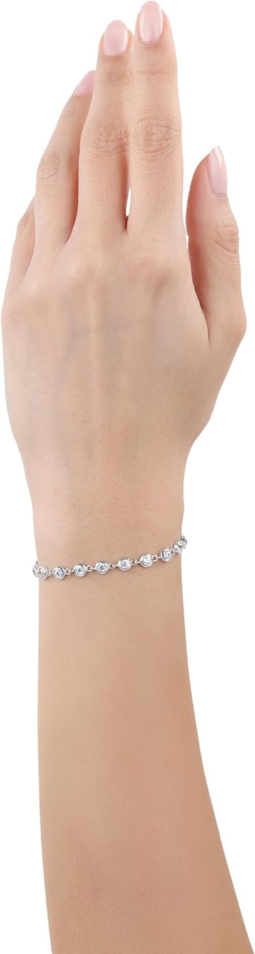s.Oliver Women's Sterling Silver Bracelet with Zirconia - Elegant Arm Candy