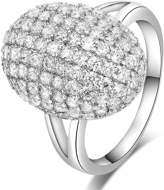 Twilight Bella's Full Drill Sparkling Crystal Band Ring Cubic Zirconia Souvenir