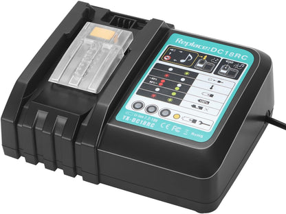 DC18RC Fast Battery Charger 3A for Makita 14.4V-18V Tool Batteries