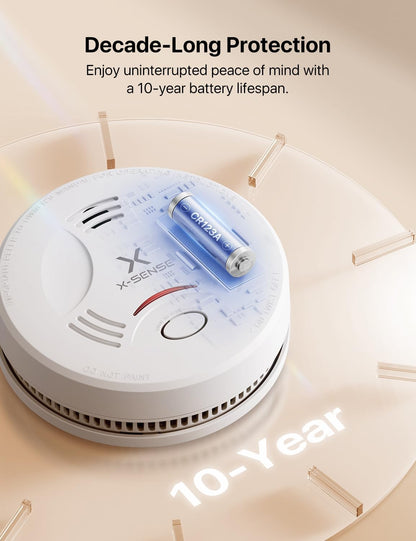 X-Sense SD11 10-Year Battery Smoke Alarm with LED Indicator