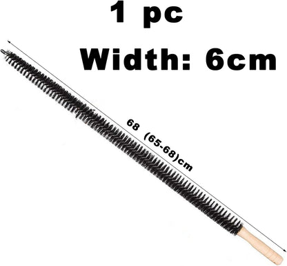 Radiator Brush Long Handle and Flexible Radiator Brush for Radiators Cleaning Brush for Cleaning Heating Cleaner Dry and Wet Cleaning Dust Binding Length Approx. 70 cm Black