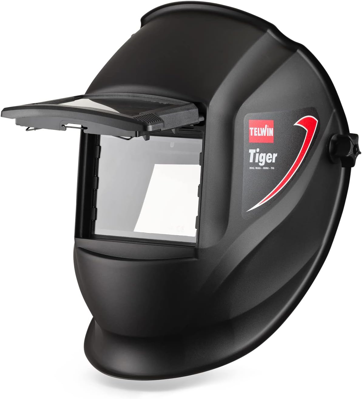 Telwin Tiger Welding Helmet with Lift-Up Blackout System