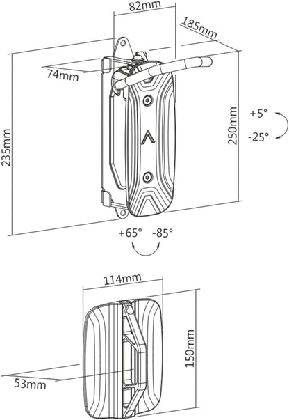Mimoke Rotating Vertical Bike Wall Mount – Space‑Saving Red Stand