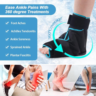 Ultimate Foot & Ankle Ice Pack: Soothe Plantar Fasciitis, Injuries, Swelling