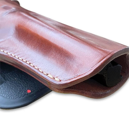 Premium Brown Leather Paddle OWB Revolver Holster for Blackhawk 4.6" - Gomix Brands Outlet
