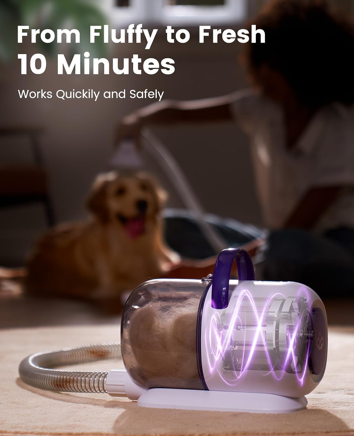 oneisall LM5 Low Noise Pet Grooming Vacuum with 1.5L Dust Cup