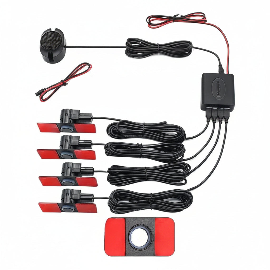 WXPYAQT PZ200-XK-16.5 Car Parking Sensor Kit 4 Sensors Reverse Radar Sound Alert