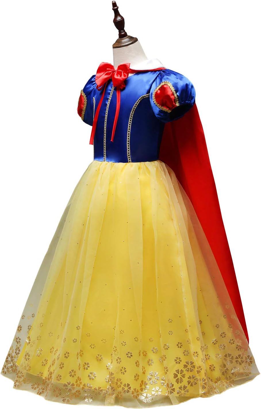 Lito Angels Snow White Princess Dress for Girls with Cape