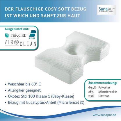 Sanapur Orthopaedic Side Sleeper Pillow with Adjustable Memory Foam