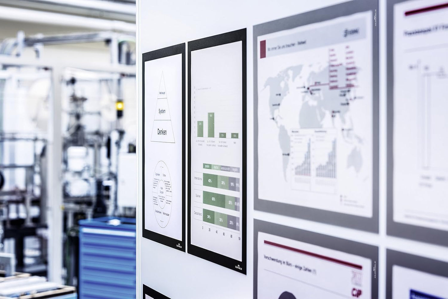 Durable Magnetic Info Frame A3 Black 5‑Pack for Metal Surfaces