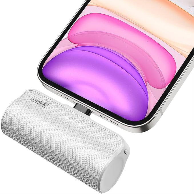 iWALK DS3350L 3350mAh Mini Power Bank for iPhone White