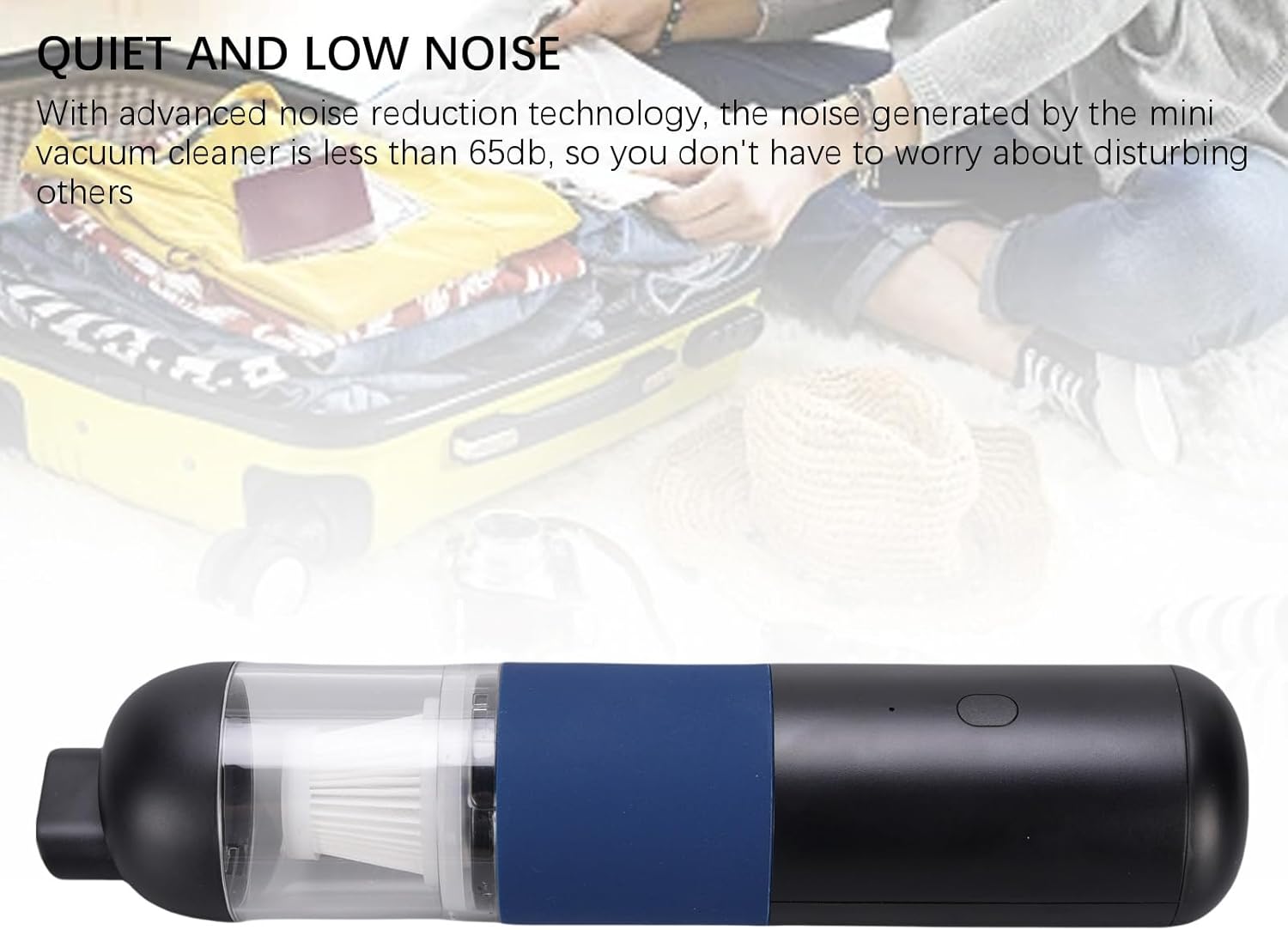 Powerful 4000Pa Mini Handheld Vacuum Cleaner – Cordless, Quiet
