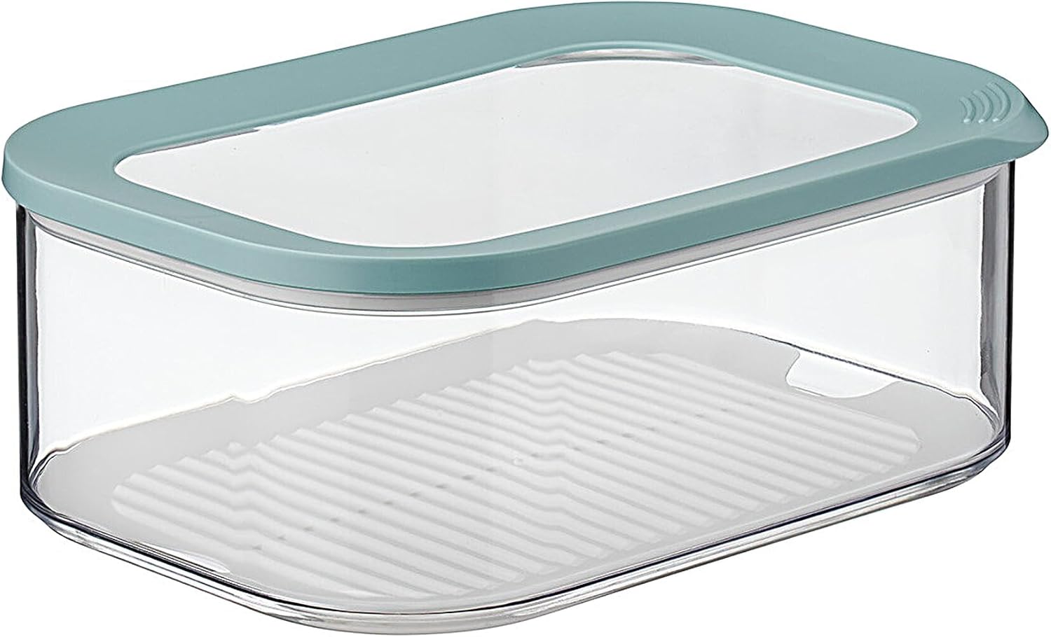 Mepal Modula Transparent Cheese Storage Box 2000ml Nordic Green