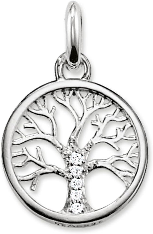 Sterling Silver Tree of Life Pendant Charm Necklace for Women