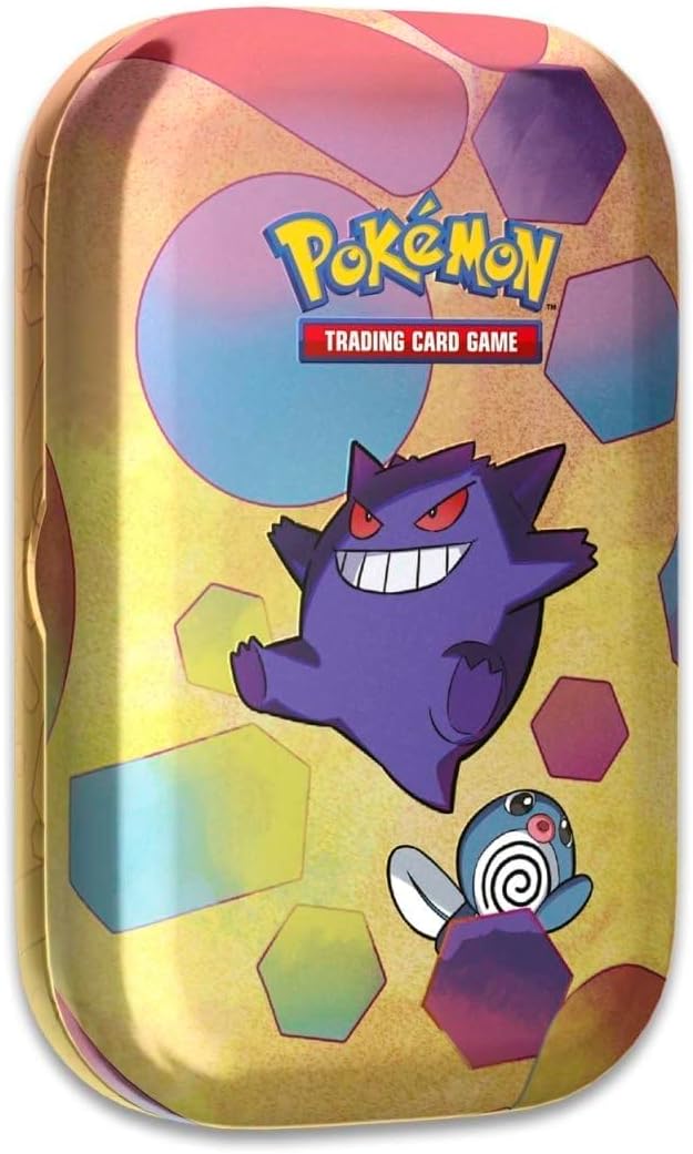Pokémon Scarlet & Violet Tin Gengar Poliwag 2 Booster Packs