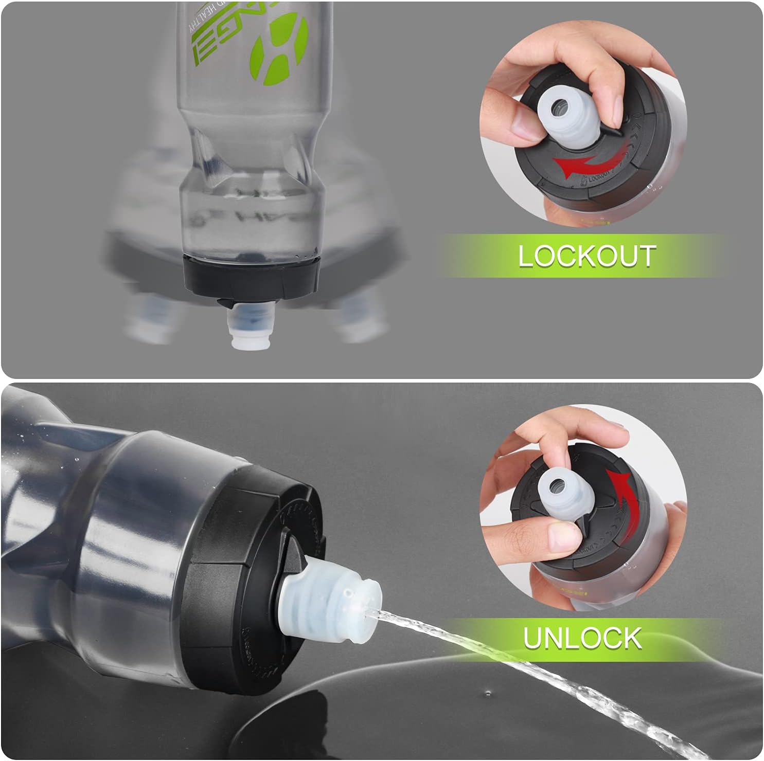 HASAGEI Bike Water Bottle Cage and 24oz Bottle Set – Lightweight BPA‑Free Holder for Road, Mountain & Kids Bikes