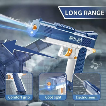Snowall Electric Water Gun Automatic Squirt Gun Long Range 35ft Rechargeable