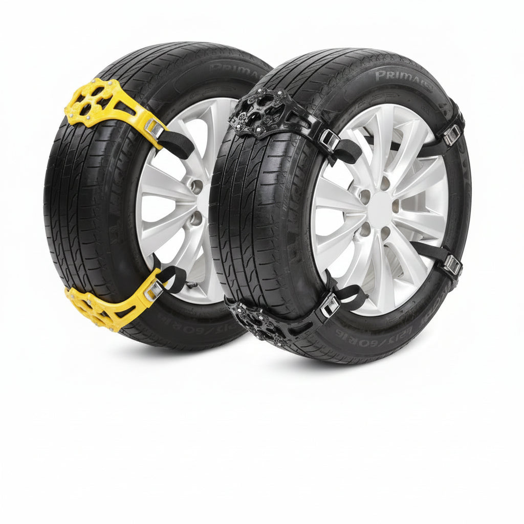 QGT 8PCS Snow Tire Anti-Skid Chains - Yellow for Cars