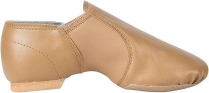 Linodes Unisex PU Leather Slip-On Jazz Dance Shoes