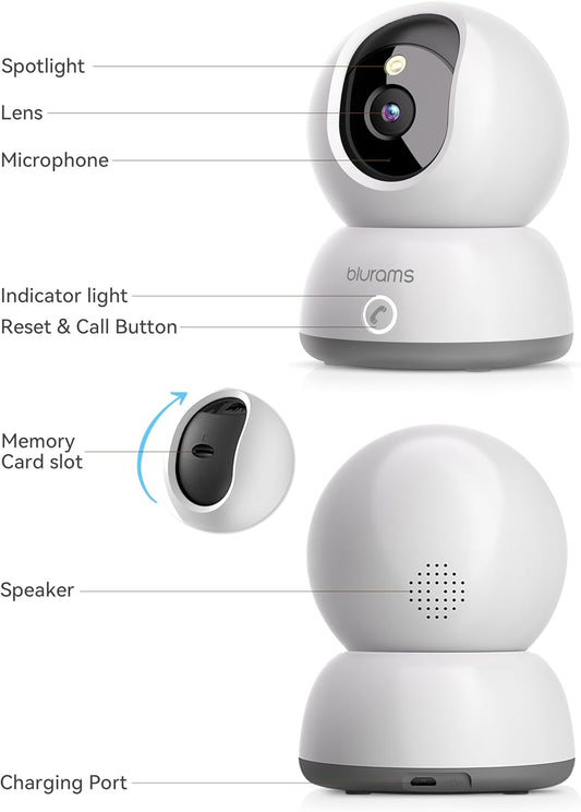Blurams 2K Pet Camera