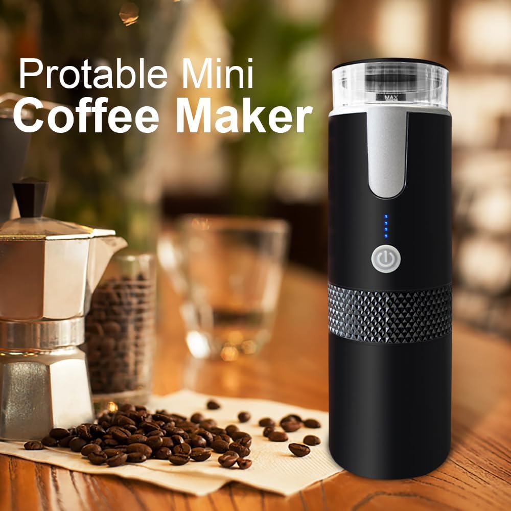 Portable Mini Electric Espresso Maker with Type‑C & Car Charger