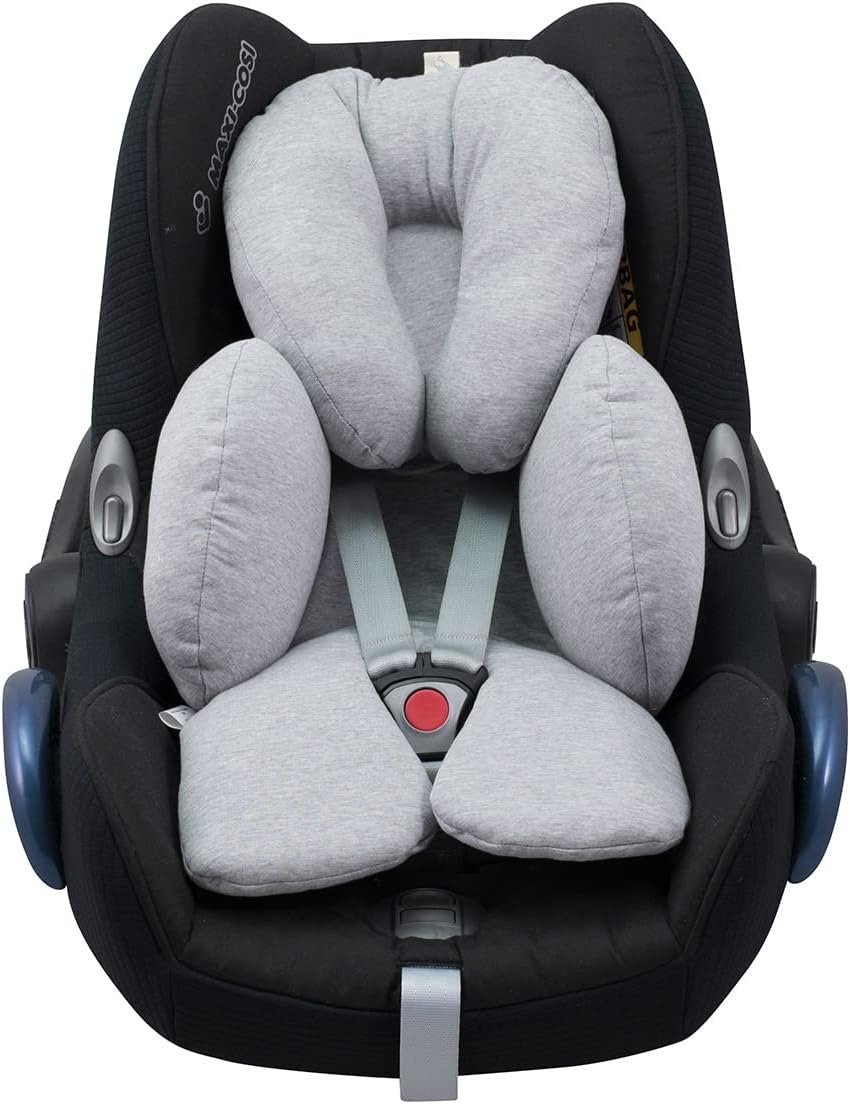 JYOKO Kids Universal Baby Seat Reducer | 100% Cotton Grey Stone