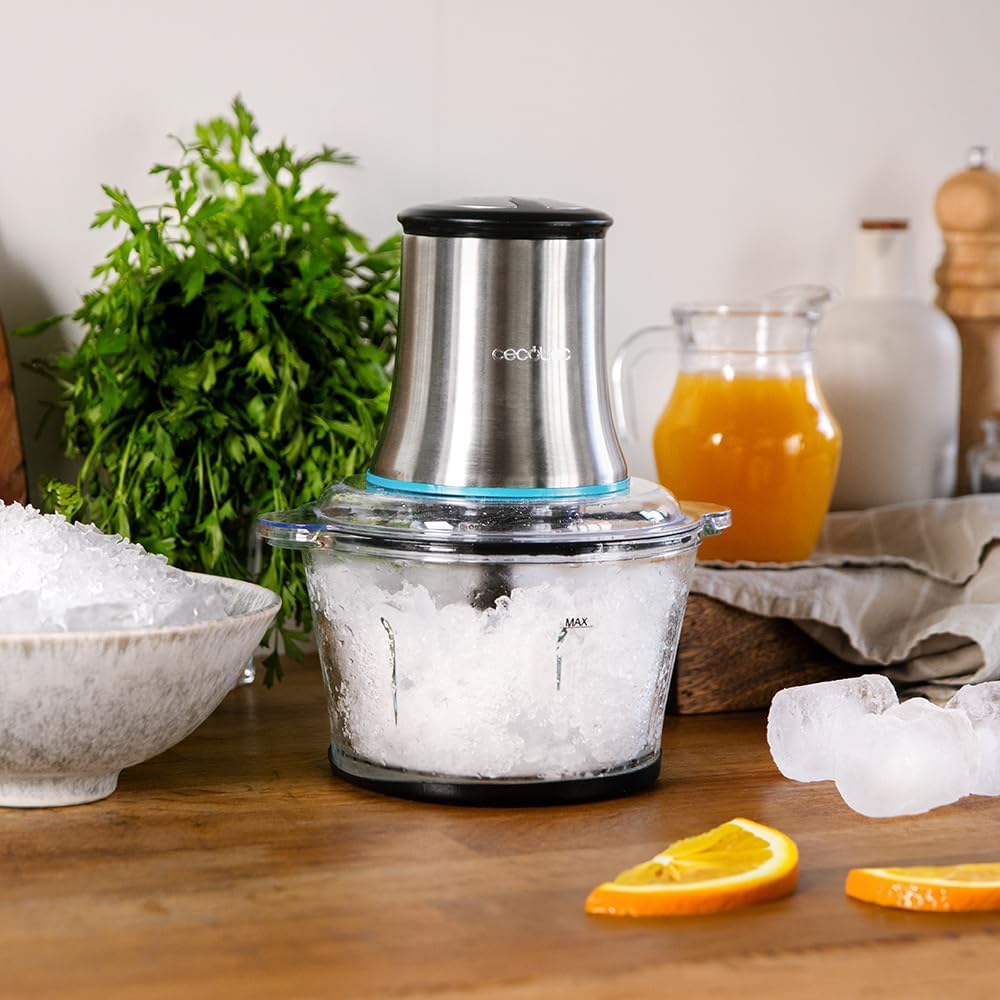 Cecotec Chopbeat 2000 Electric Food Chopper 500W 4‑Blade Glass