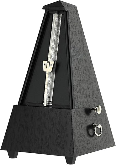 Wittner Taktell Pyramid Metronome – Solid Wood Matte Black