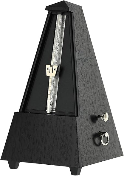 Wittner Taktell Pyramid Metronome – Solid Wood Matte Black