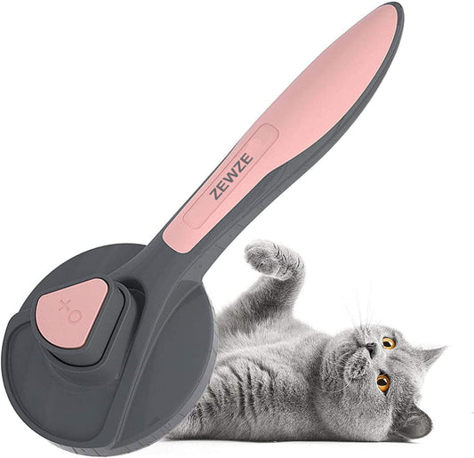 ZEWZE Pet Brush: Shedding Tool for Medium and Long Hair Pets