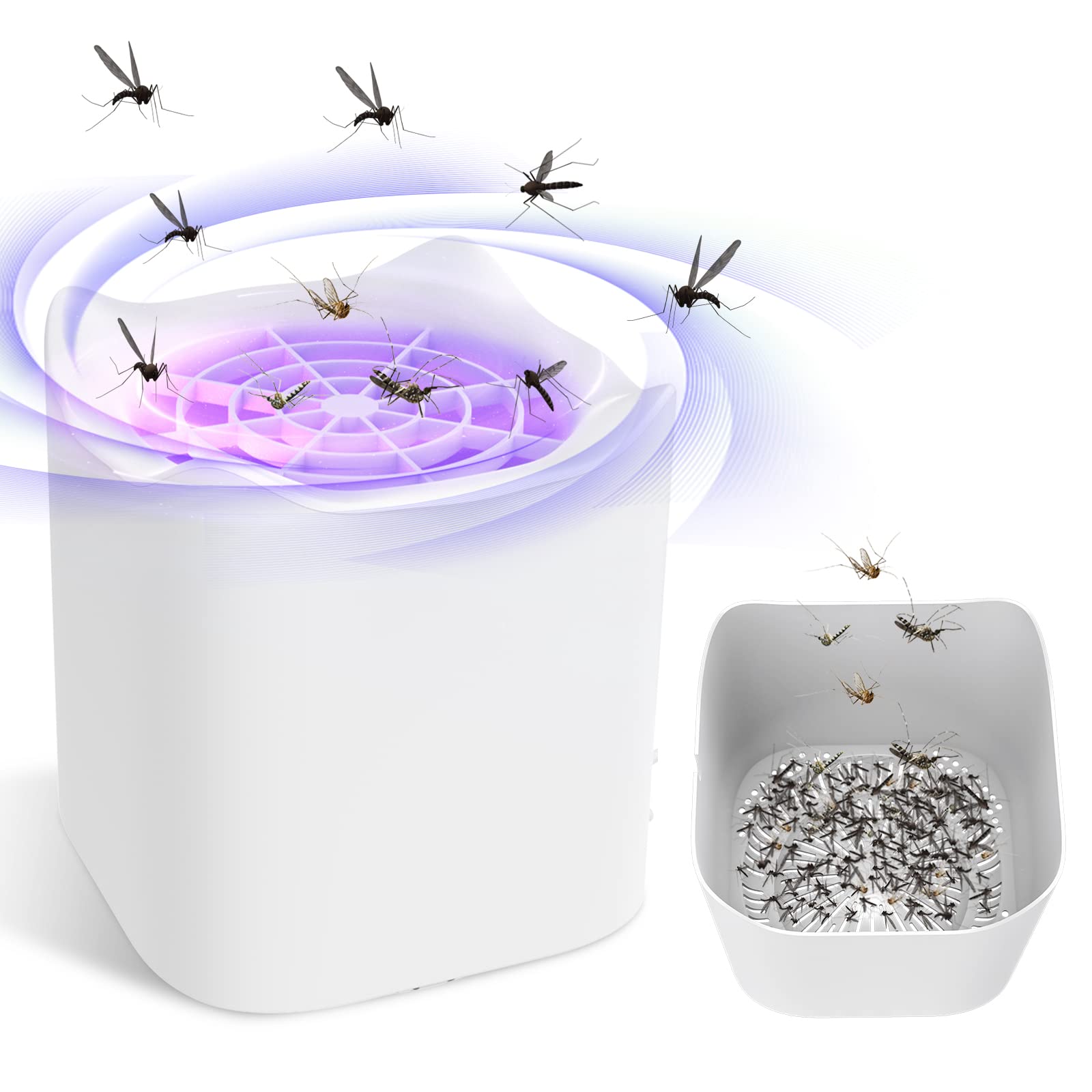 Aparatoo Portable Electric UV Mosquito Killer Lamp White