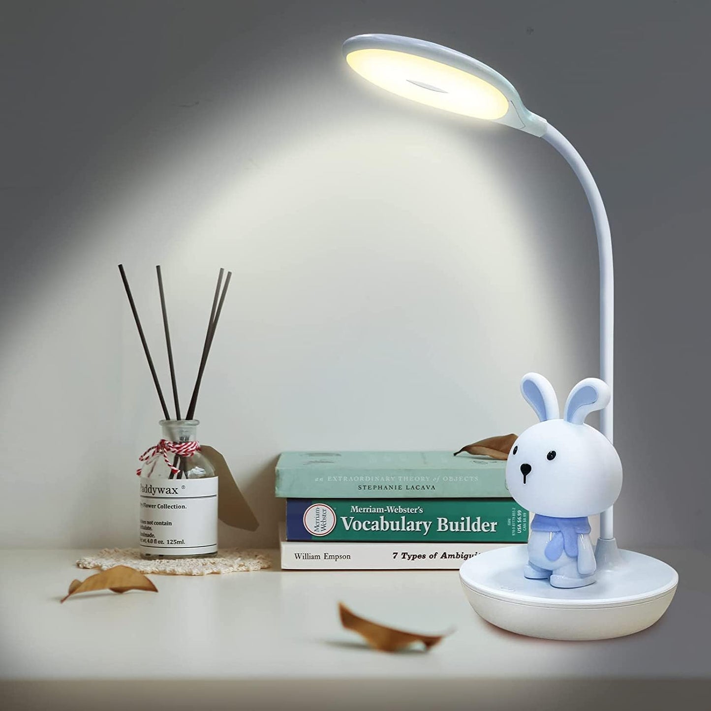 FemKey LED Desk Lamp for Children Cartoon Silicone Eye Protection Rechargeable USB Dimmable Touch Sensor