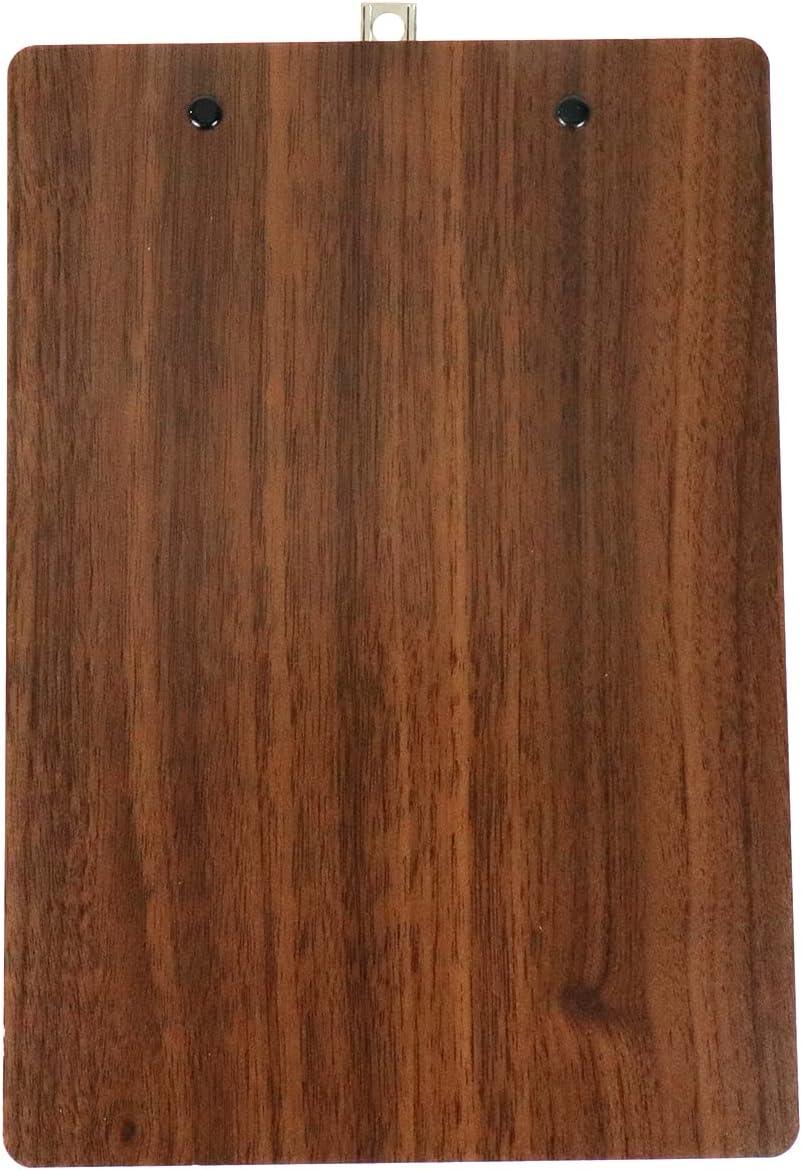 Natural Wood Clipboard with Stainless Steel Clip A5 - Gomix Brands Outlet