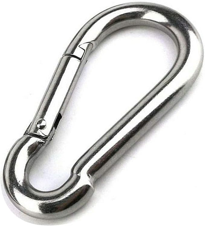 5.5 Inch Heavy Duty Stainless Steel Carabiner with 600lb Capacity
