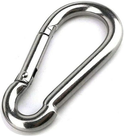 5.5 Inch Heavy Duty Stainless Steel Carabiner with 600lb Capacity