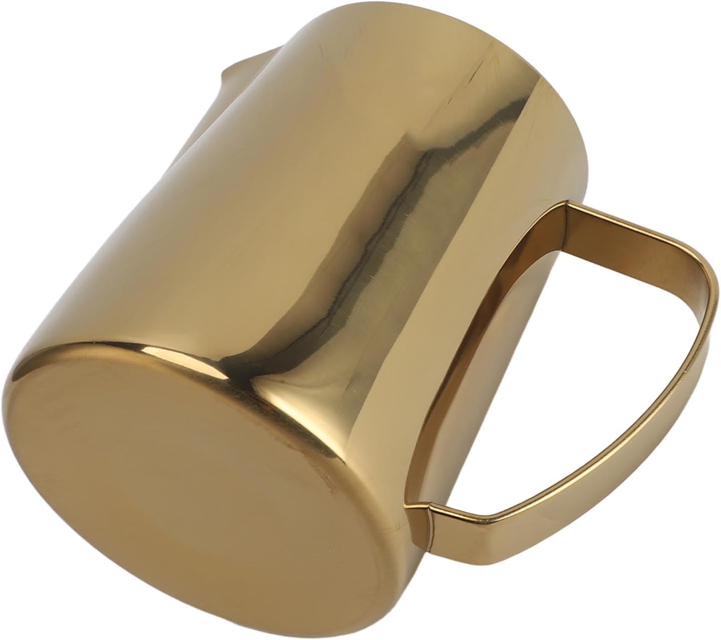 Coffee Milk Cup Easy Control Multipurpose Frothing Pitcher Golden 600ml