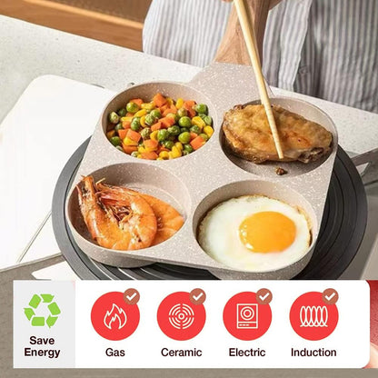 MIUGO 4-Cup Medical Stone Non-Stick Frying Pan 0.63kg White