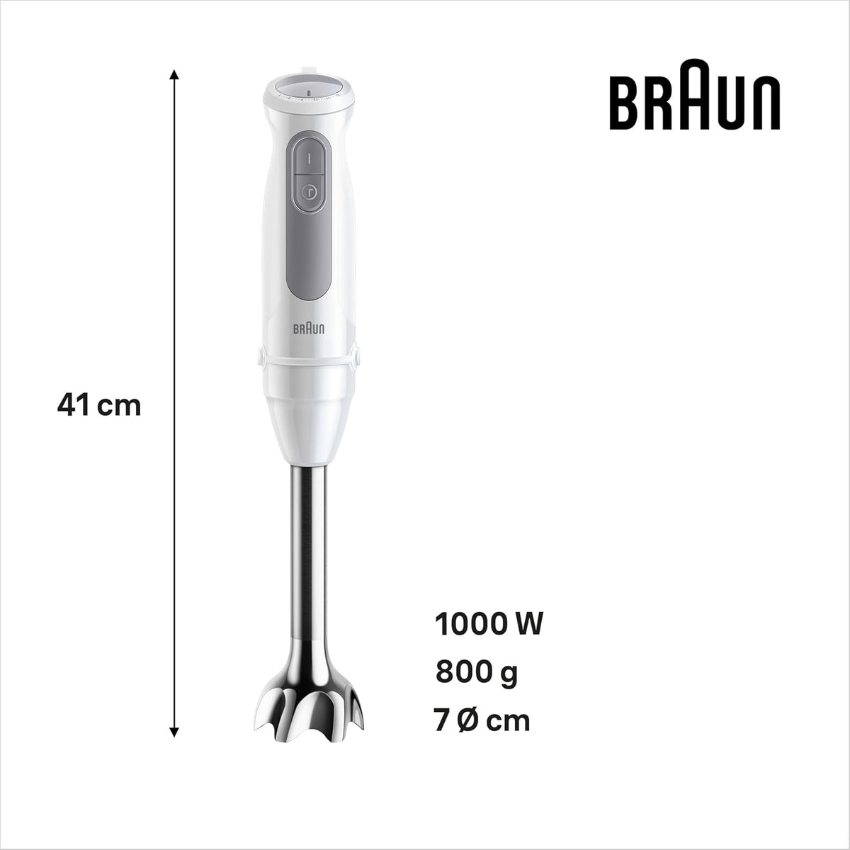 Braun MultiQuick 5 MQ 50.001 M Hand Blender 600ml 1000W White