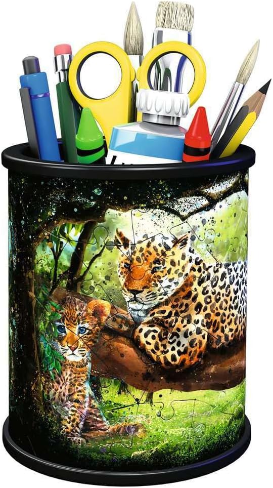 Ravensburger 3D Big Cats Pen Holder Puzzle – 54 Piece Organizer