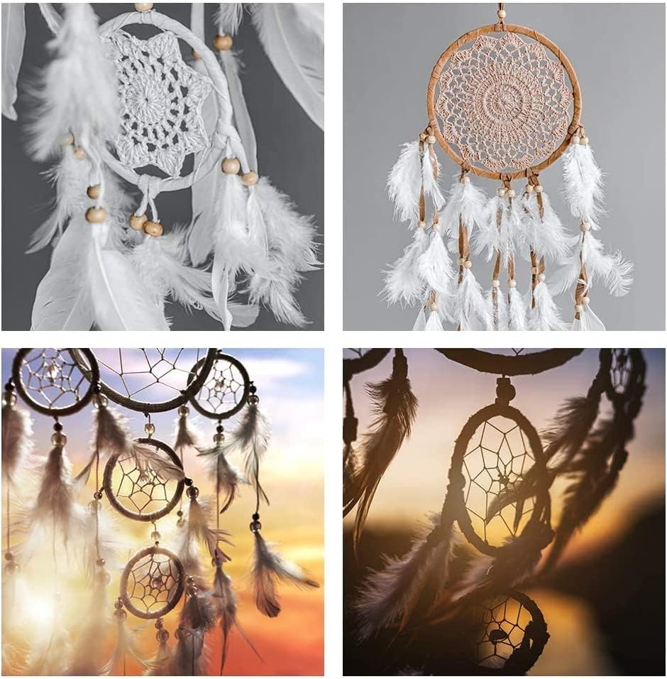 Gold DIY Dream Catcher Rings – 3 Metal Macrame Hoops