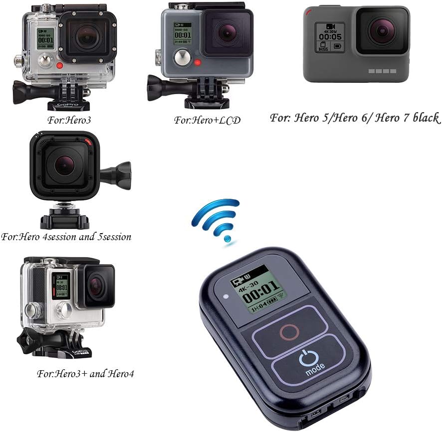 Suptig Waterproof Remote for GoPro Hero – 2m Depth, 50m Range